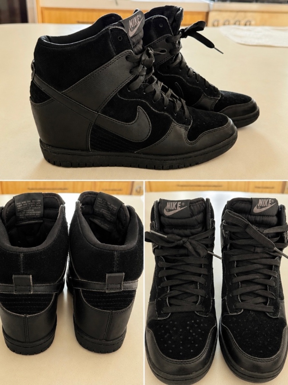 Nike Dunk Sky Hi Essential "Triple Black" 7.5